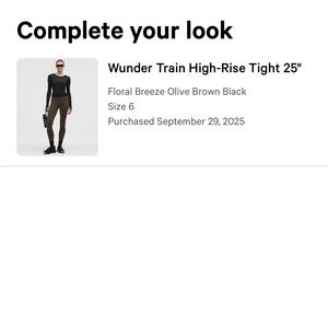 LULU LEMON Wunder Train High-Rise Tight 25”